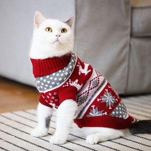 Pull de Noël pour chat BURCHYKAT™ Mon chat, vêtements