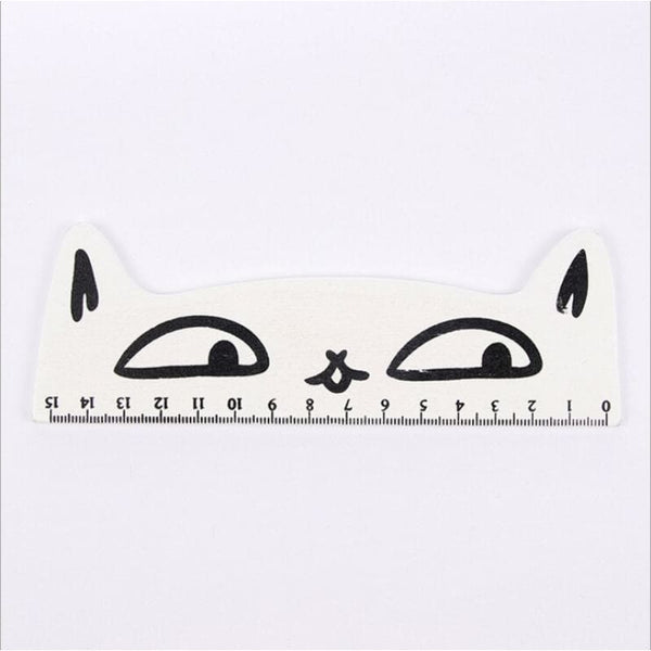 Règle en bois tête de chat 15 cm BROOKAT™ accessoires, Fournitures / papeterie,