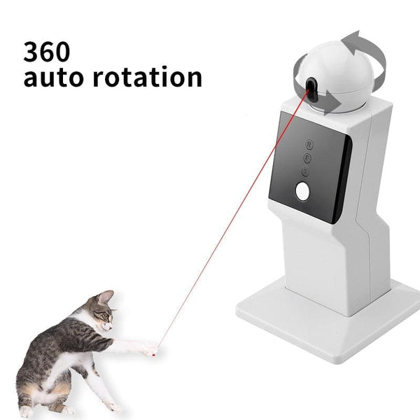 Robot pointeur laser 360° programmable USB pour chat