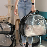 Sac de transport chat coque transparente CAPSKAT™ Mon chat, transparente, sacs