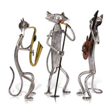 Statuette artisanale Chat musicien FURNYKAT™ Maison / Décoration, musicien, statuettes chat