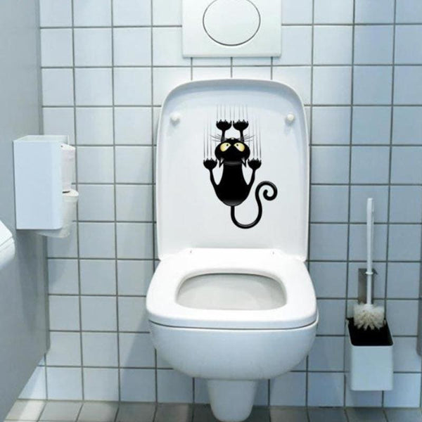 Sticker Chat Toilette SCRAKAT™ Maison / Décoration, stickers