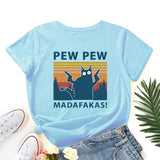 T-shirt Avec Chat Noir PEWKAT™ t-shirt, t-shirt chat, vêtements