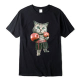 T-shirt chat boxeur humoristique BOXINKAT™ t-shirt, t-shirt chat, humoristique, vêtements