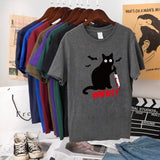 T-shirt Chat Noir BLOODKAT™ t-shirt, vêtements