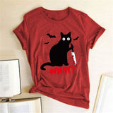 T-shirt Chat Noir BLOODKAT™ t-shirt, vêtements