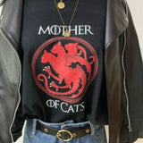 T-shirt chat stylé Mother of Cats MOTHEROFKAT™ t-shirt, t-shirt chat, Tee-shirt Cats, vêtements
