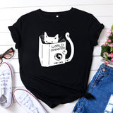 T-shirt coton Chat qui domine le monde SULVYKAT™ t-shirt, t-shirt chat, monde, vêtements