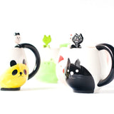 Tasse à café céramique chat noir avec cuillère BRANYKAT™ cuisine, mug, mugs et tasses,