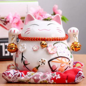 Tirelire chat Japonais LUCYKAT™ (Céramique) accessoires, tirelire, tirelires