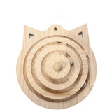 Tour spirale en bois 3 niveaux pour chat NIVELKAT™ jouet interactif chat, jouets, jouets 