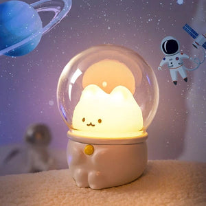 Astronaut Cat USB LED Night Light for Baby Bedroom